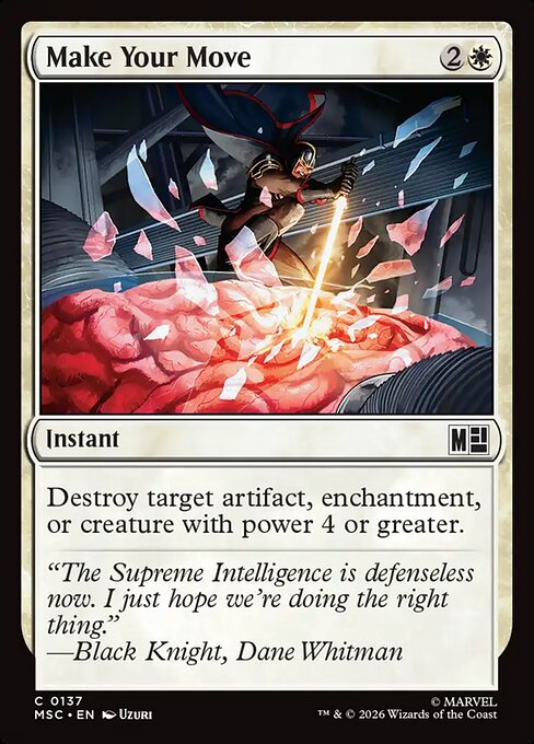 Make Your Move #137 from Marvel Super Heroes Commander