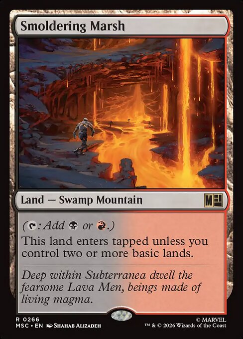 Smoldering Marsh #266 from Marvel Super Heroes Commander