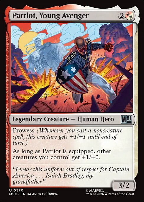 Patriot, Young Avenger #570 from Marvel Super Heroes Commander
