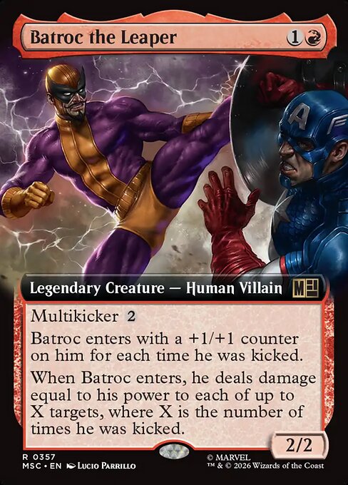 Batroc the Leaper #357 from Marvel Super Heroes Commander