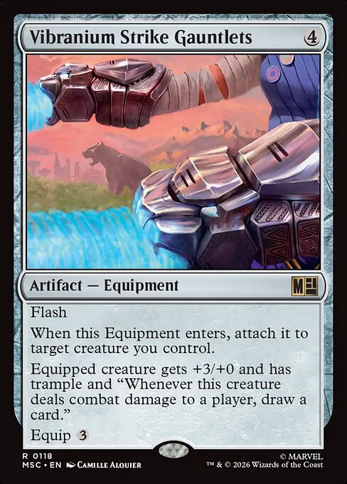 Vibranium Strike Gauntlets #118 from Marvel Super Heroes Commander