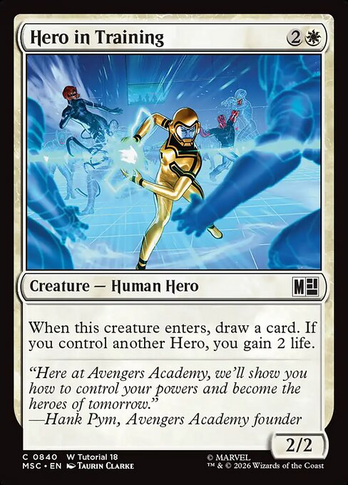 Hero in Training #840 from Marvel Super Heroes Commander