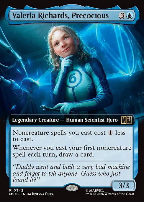 Valeria Richards, Precocious #342 from Marvel Super Heroes Commander