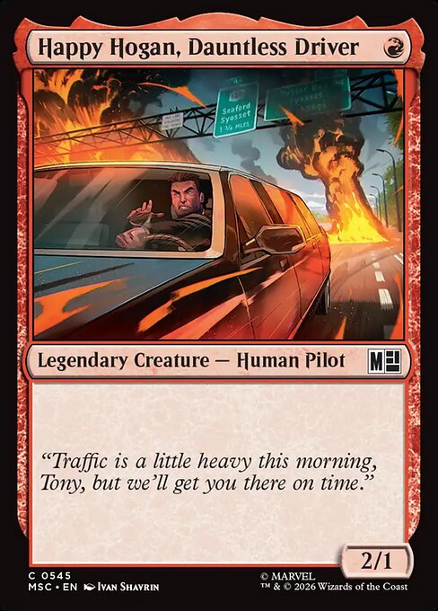 Happy Hogan, Dauntless Driver #545 from Marvel Super Heroes Commander