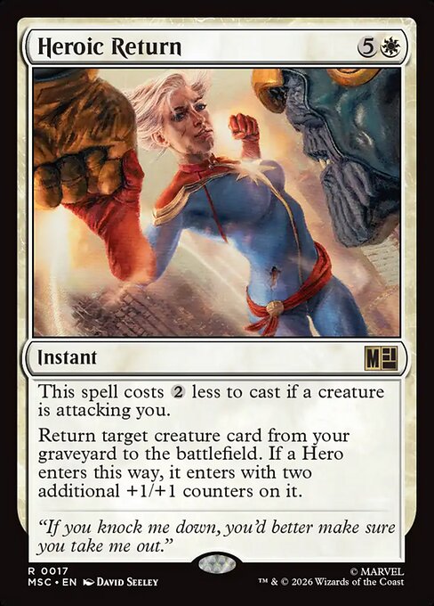 Heroic Return #17 from Marvel Super Heroes Commander