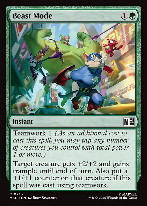 Beast Mode #713 from Marvel Super Heroes Commander
