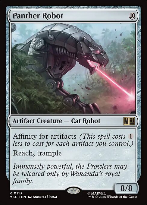 Panther Robot #113 from Marvel Super Heroes Commander
