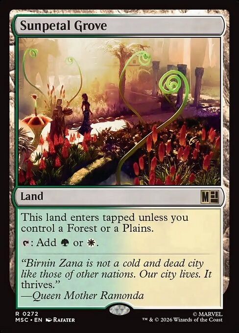 Sunpetal Grove #272 from Marvel Super Heroes Commander