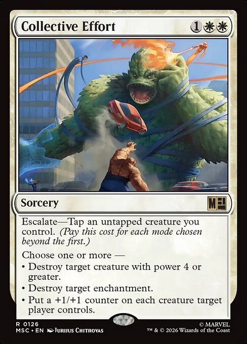 Collective Effort #126 from Marvel Super Heroes Commander