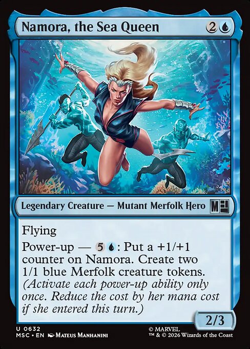 Namora, the Sea Queen #632 from Marvel Super Heroes Commander