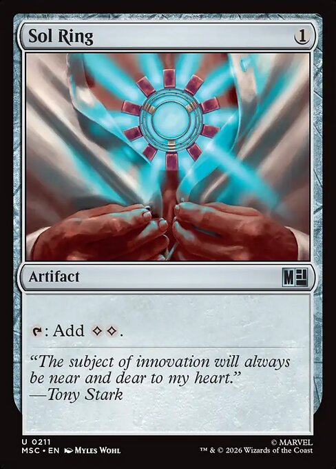 Sol Ring #211 from Marvel Super Heroes Commander