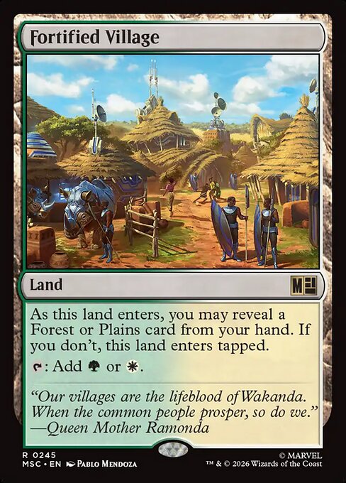 Fortified Village #245 from Marvel Super Heroes Commander