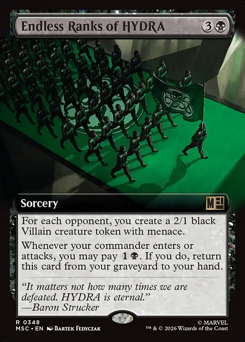 Endless Ranks of HYDRA #348 from Marvel Super Heroes Commander