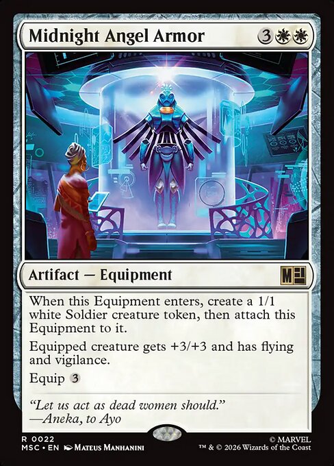 Midnight Angel Armor #22 from Marvel Super Heroes Commander