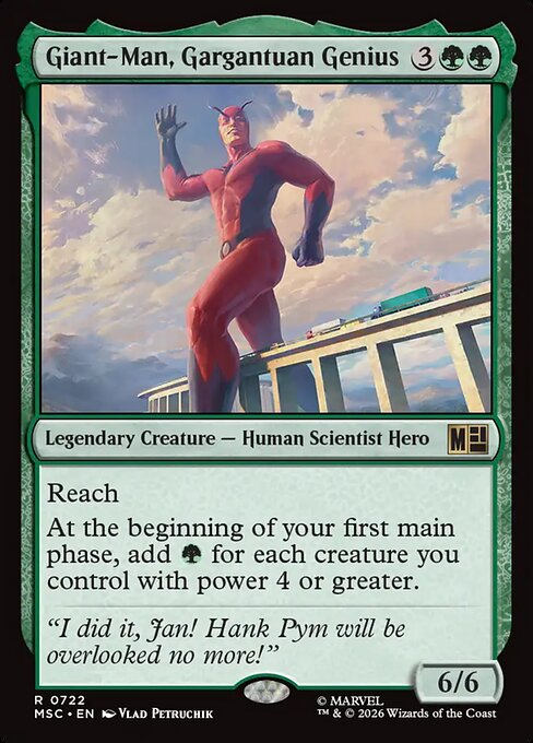 Giant-Man, Gargantuan Genius #722 from Marvel Super Heroes Commander