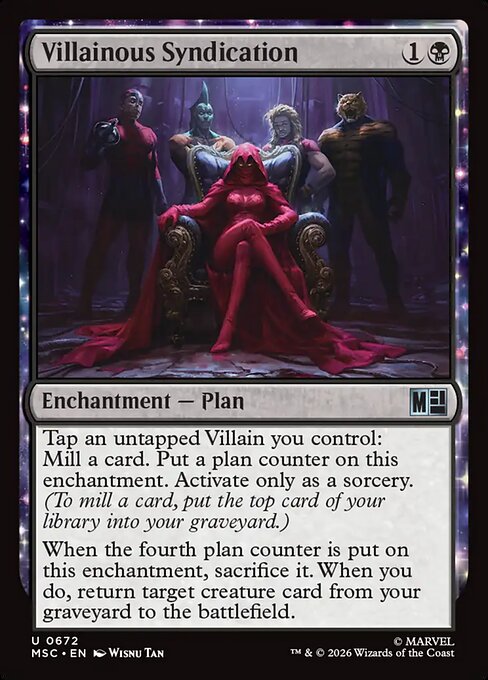 Villainous Syndication #672 from Marvel Super Heroes Commander