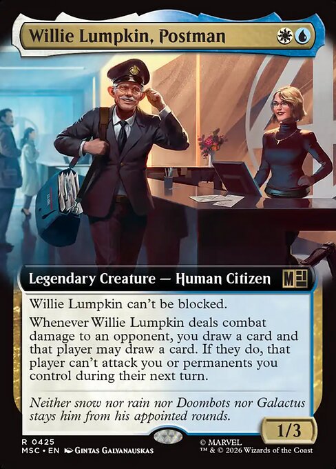 Willie Lumpkin, Postman #425 from Marvel Super Heroes Commander