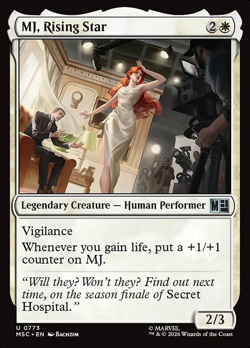 MJ, Rising Star #773 from Marvel Super Heroes Commander
