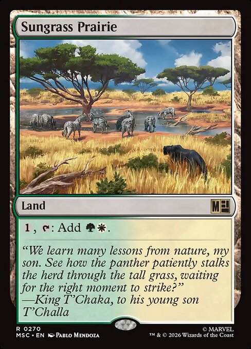 Sungrass Prairie #270 from Marvel Super Heroes Commander