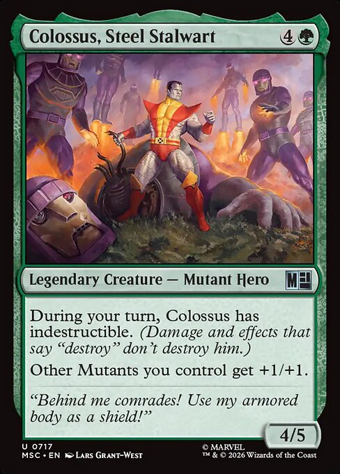 Colossus, Steel Stalwart #717 from Marvel Super Heroes Commander