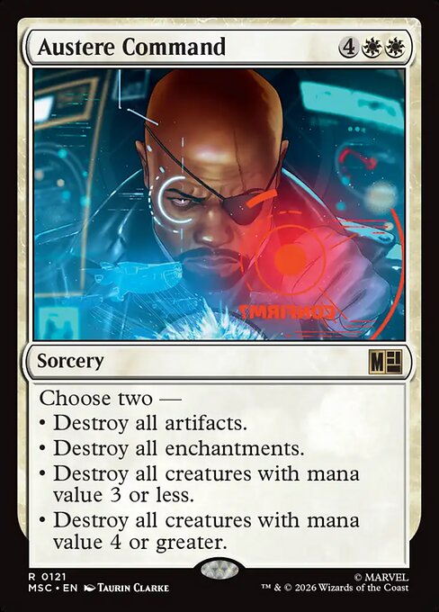 Austere Command #121 from Marvel Super Heroes Commander