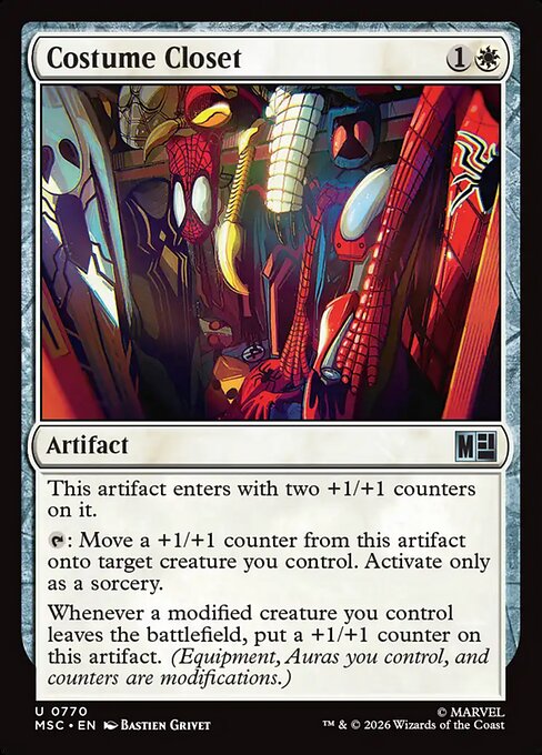 Costume Closet #770 from Marvel Super Heroes Commander