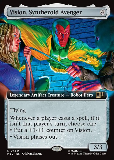 Vision, Synthezoid Avenger #460 from Marvel Super Heroes Commander