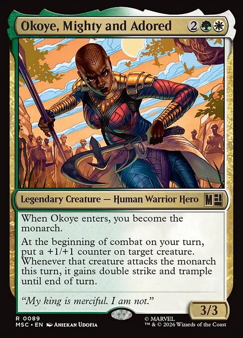 Okoye, Mighty and Adored #89 from Marvel Super Heroes Commander