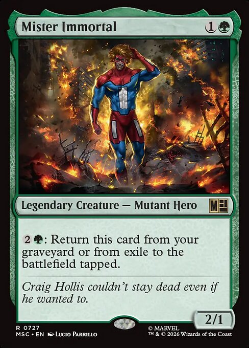 Mister Immortal #727 from Marvel Super Heroes Commander