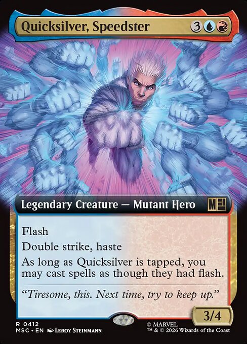 Quicksilver, Speedster #412 from Marvel Super Heroes Commander