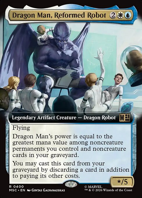 Dragon Man, Reformed Robot #400 from Marvel Super Heroes Commander