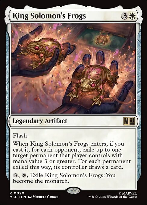 King Solomon's Frogs #20 from Marvel Super Heroes Commander
