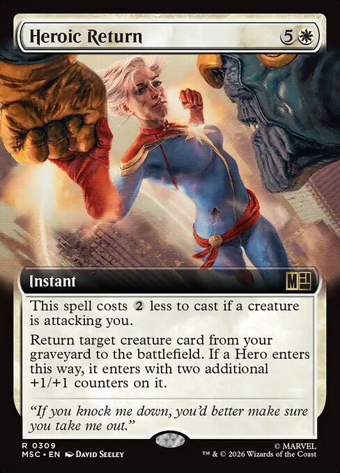 Heroic Return #309 from Marvel Super Heroes Commander