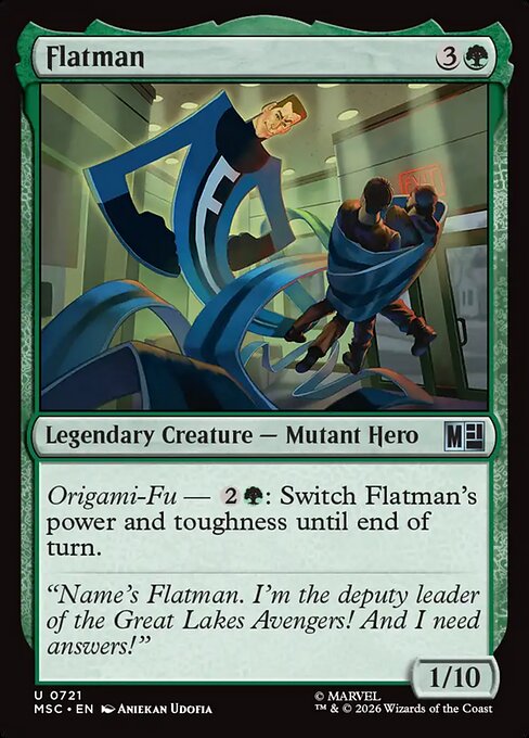 Flatman #721 from Marvel Super Heroes Commander