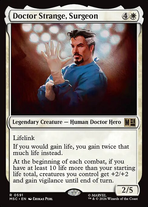 Doctor Strange, Surgeon #591 from Marvel Super Heroes Commander