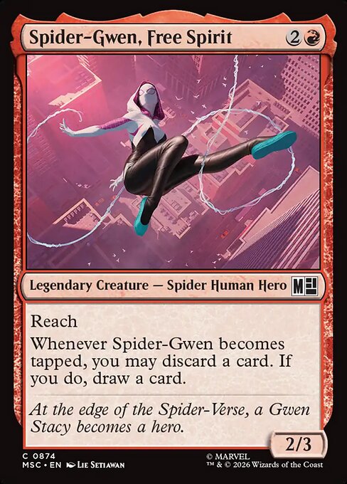 Spider-Gwen, Free Spirit #874 from Marvel Super Heroes Commander