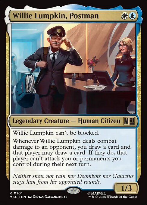 Willie Lumpkin, Postman #101 from Marvel Super Heroes Commander