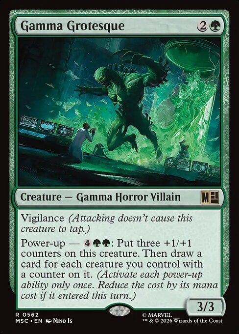 Gamma Grotesque #562 from Marvel Super Heroes Commander