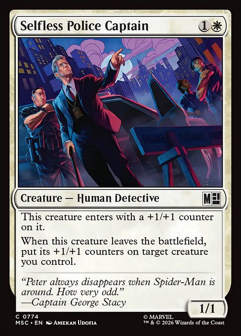 Selfless Police Captain #774 from Marvel Super Heroes Commander