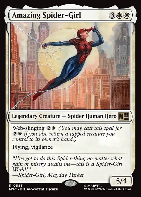 Amazing Spider-Girl #583 from Marvel Super Heroes Commander