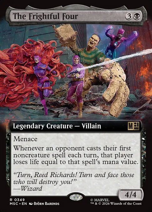 The Frightful Four #349 from Marvel Super Heroes Commander