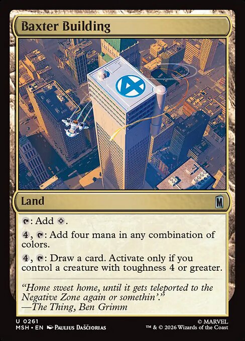 Baxter Building #261 from Marvel Super Heroes