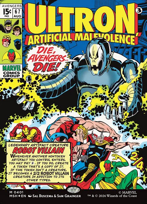 Ultron, Artificial Malevolence #401 from Marvel Super Heroes