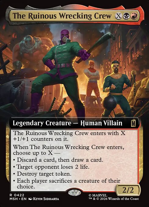 The Ruinous Wrecking Crew #422 from Marvel Super Heroes