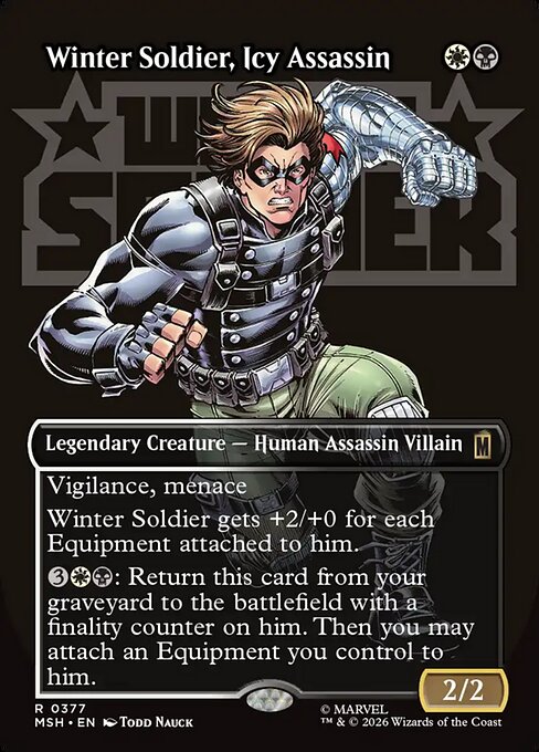 Winter Soldier, Icy Assassin #377 from Marvel Super Heroes