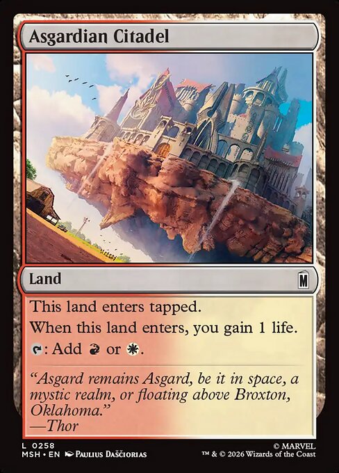 Asgardian Citadel #258 from Marvel Super Heroes