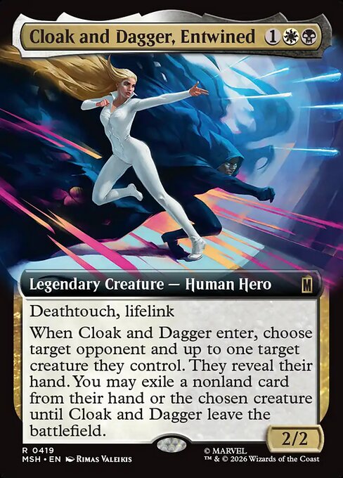 Cloak and Dagger, Entwined #419 from Marvel Super Heroes