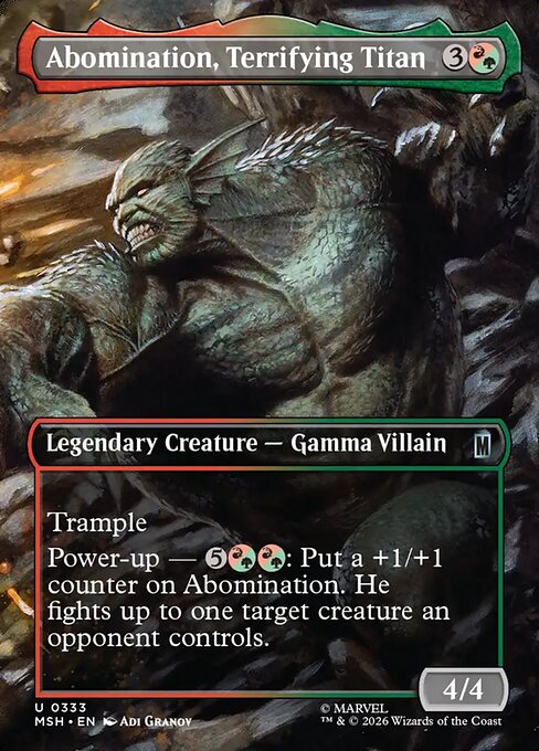 Abomination, Terrifying Titan #333 from Marvel Super Heroes