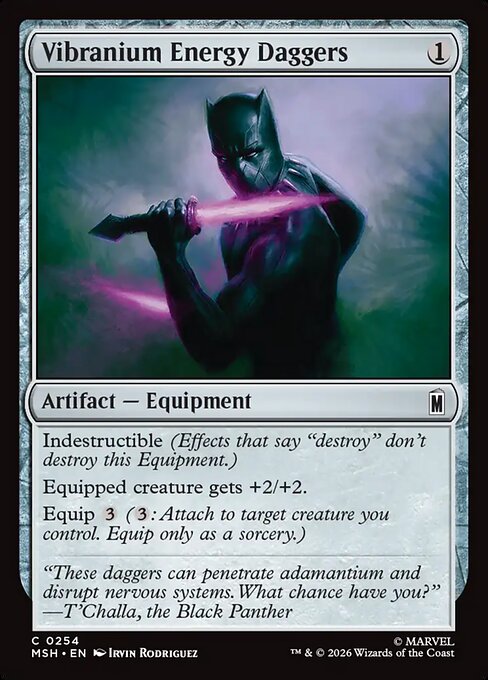 Vibranium Energy Daggers #254 from Marvel Super Heroes