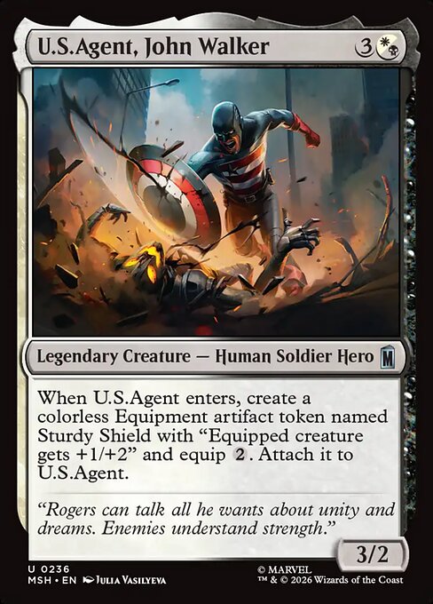 U.S.Agent, John Walker #236 from Marvel Super Heroes
